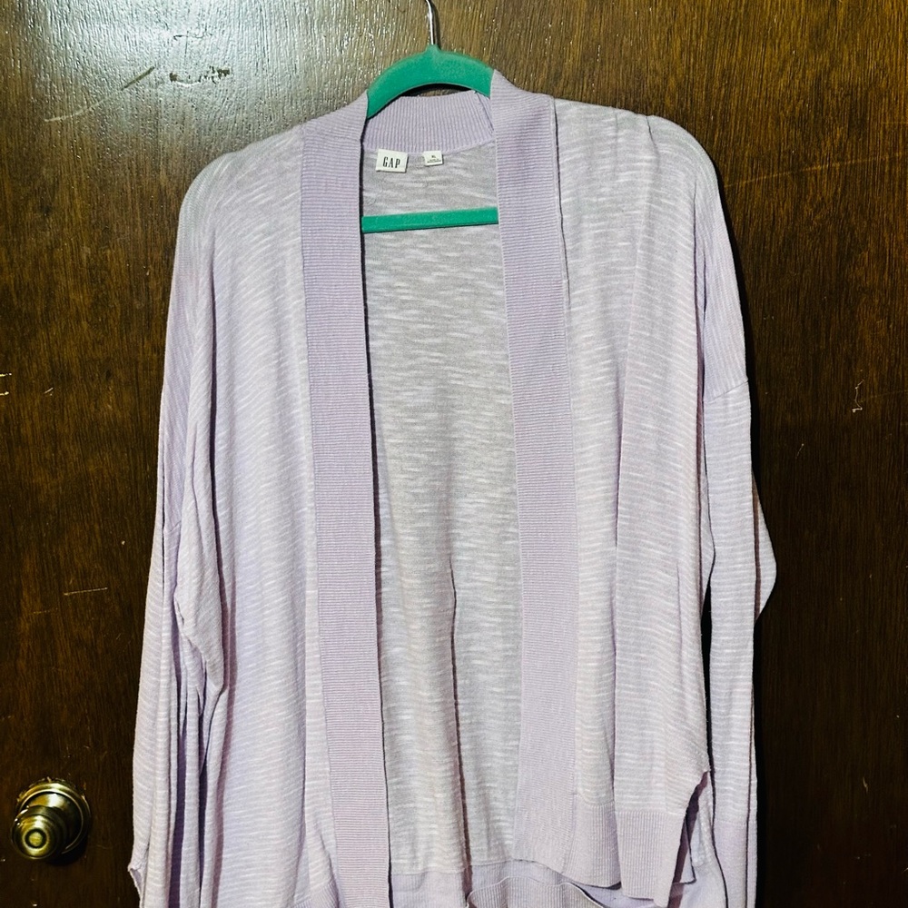 GAP Purple Cardigan Sweater Versatile Knit
